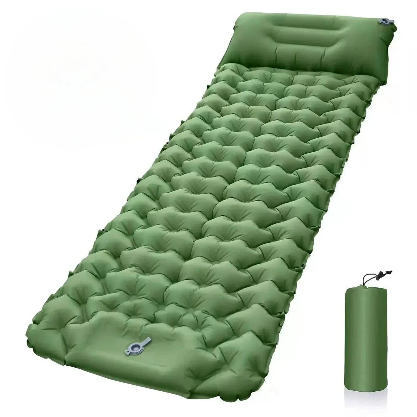 Ultra-durable and waterproof inflatable mattress with built-in pump