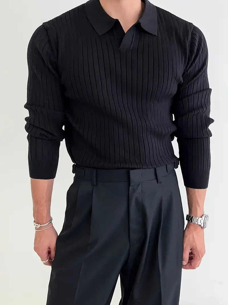 SOGNO: Muscle-Fit Knit Sweater
