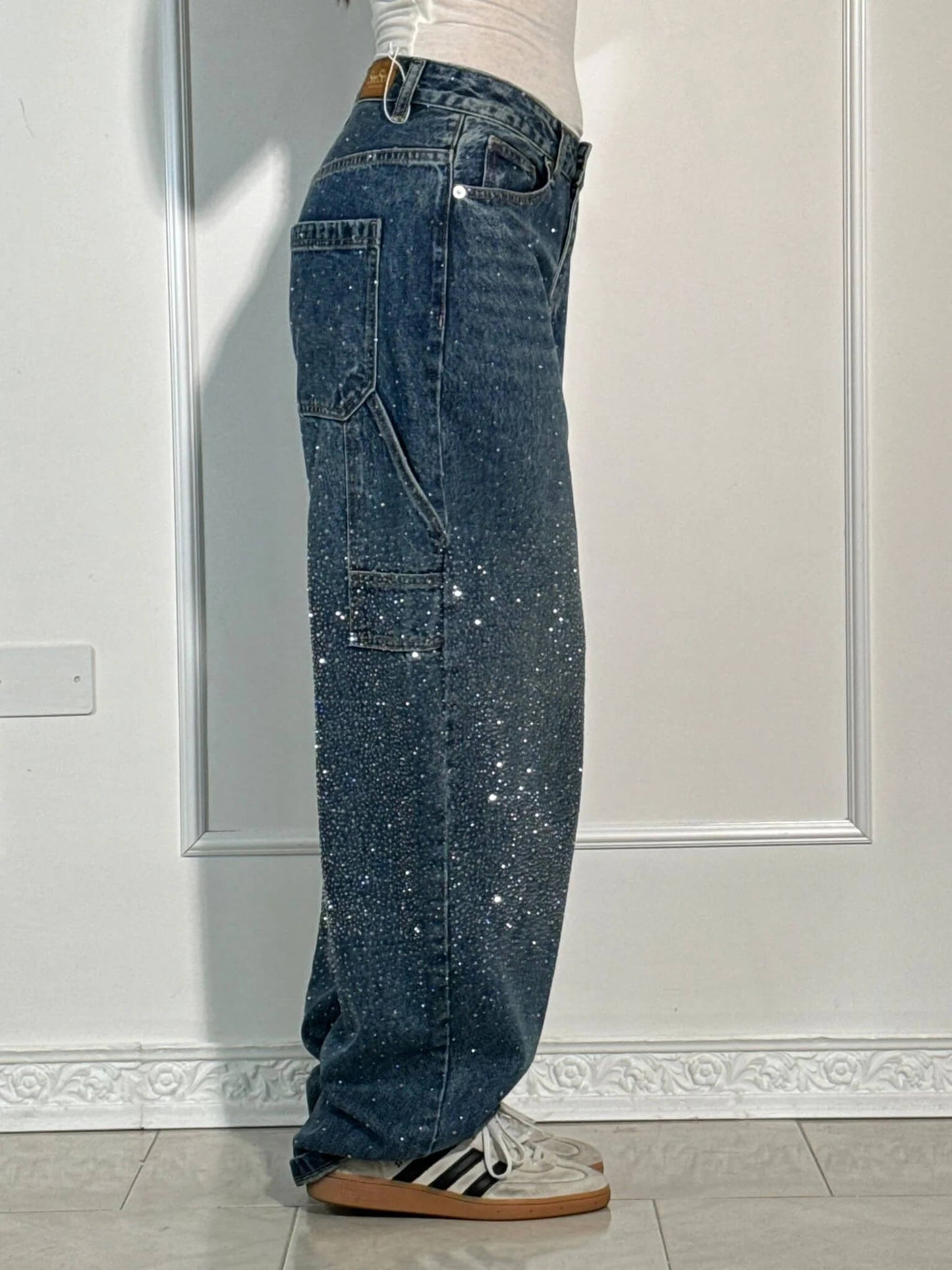 Solène | High-Waisted Wide-Leg Pants with Elegant Buttons