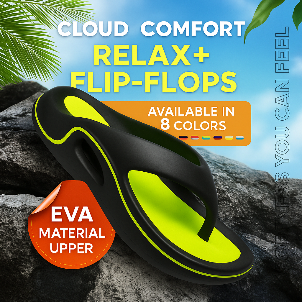 Relax+ Flip-Flops – Soft Cushioning, Light Step