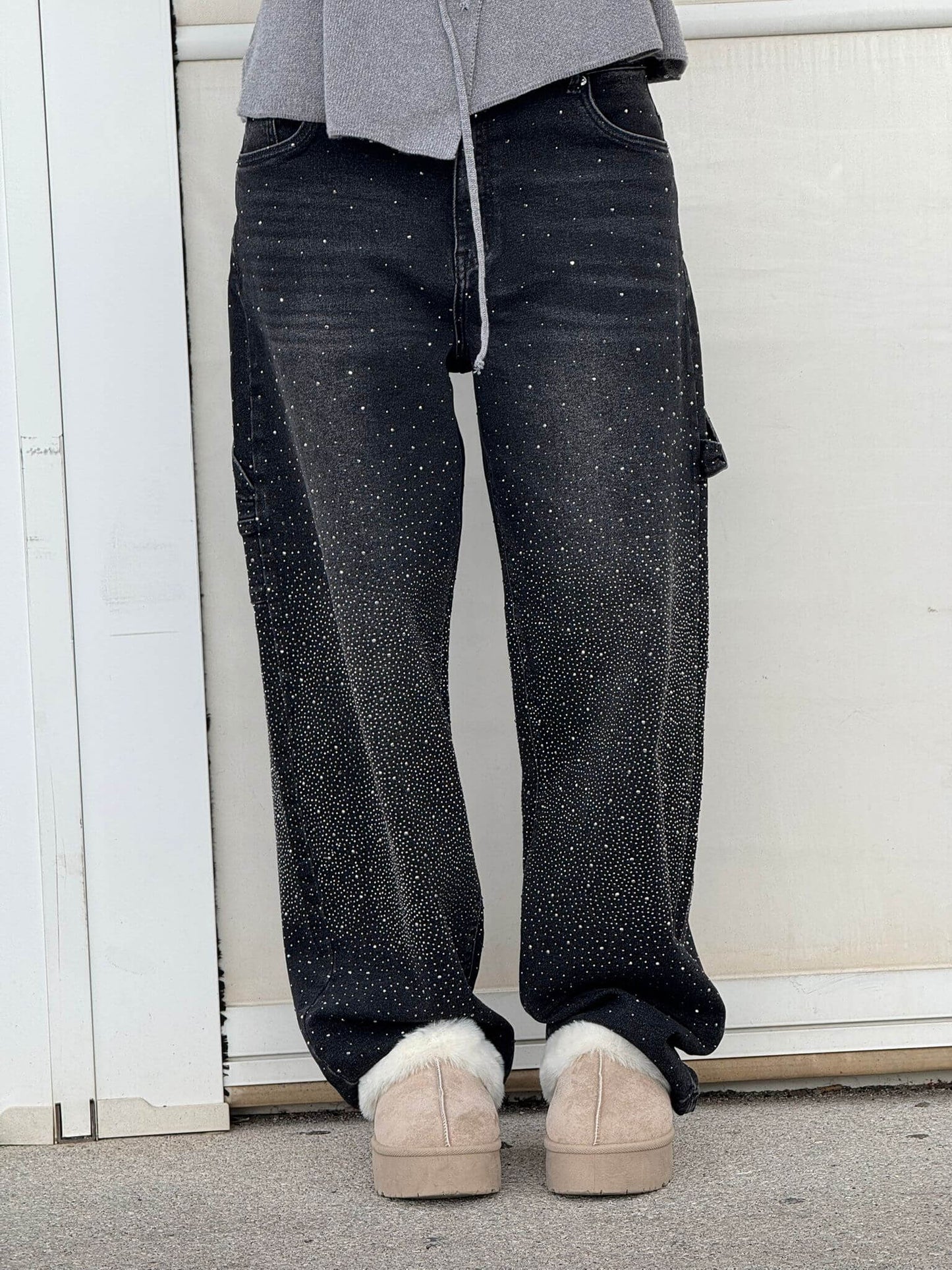 Solène | High-Waisted Wide-Leg Pants with Elegant Buttons