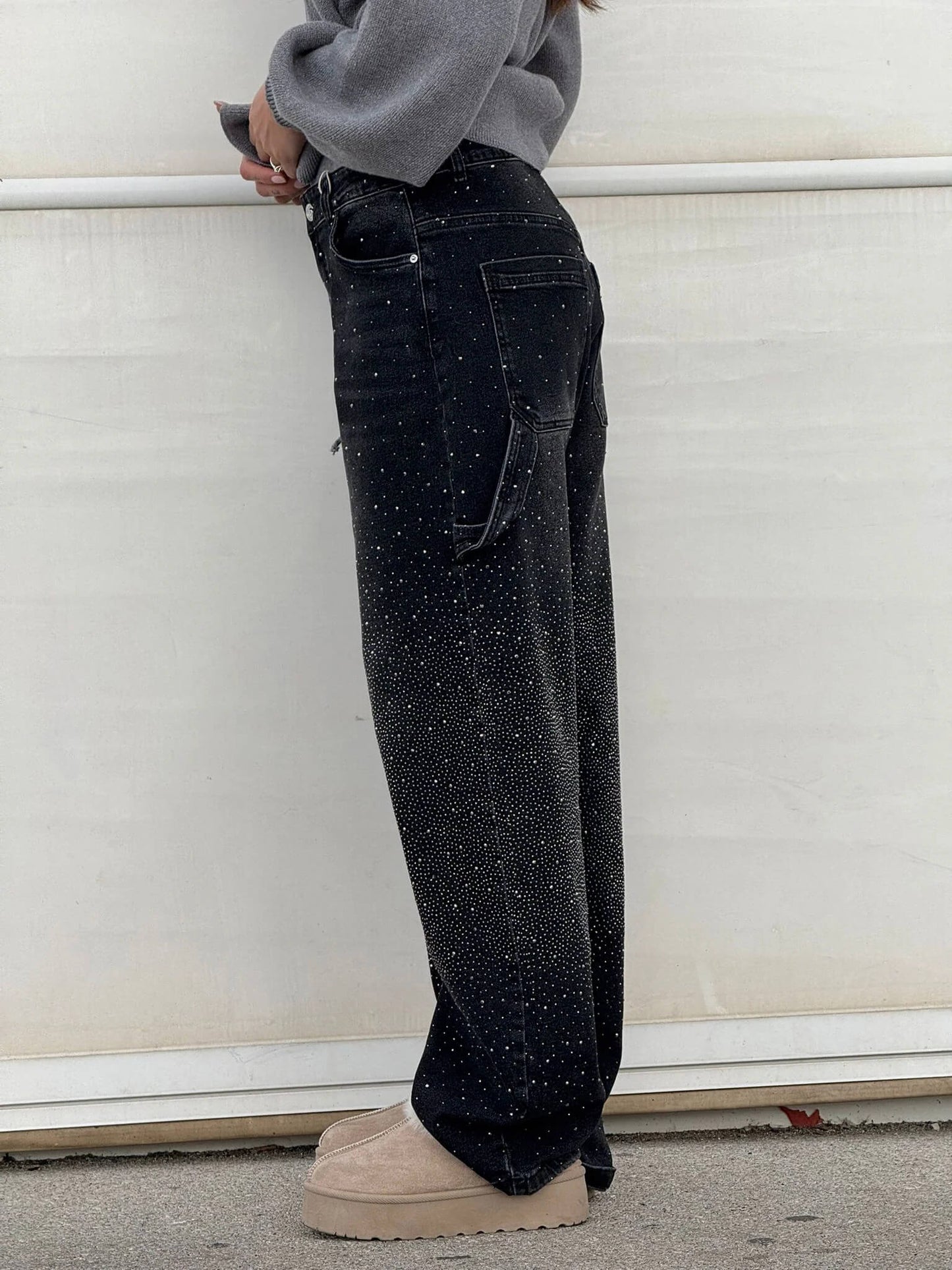 Solène | High-Waisted Wide-Leg Pants with Elegant Buttons