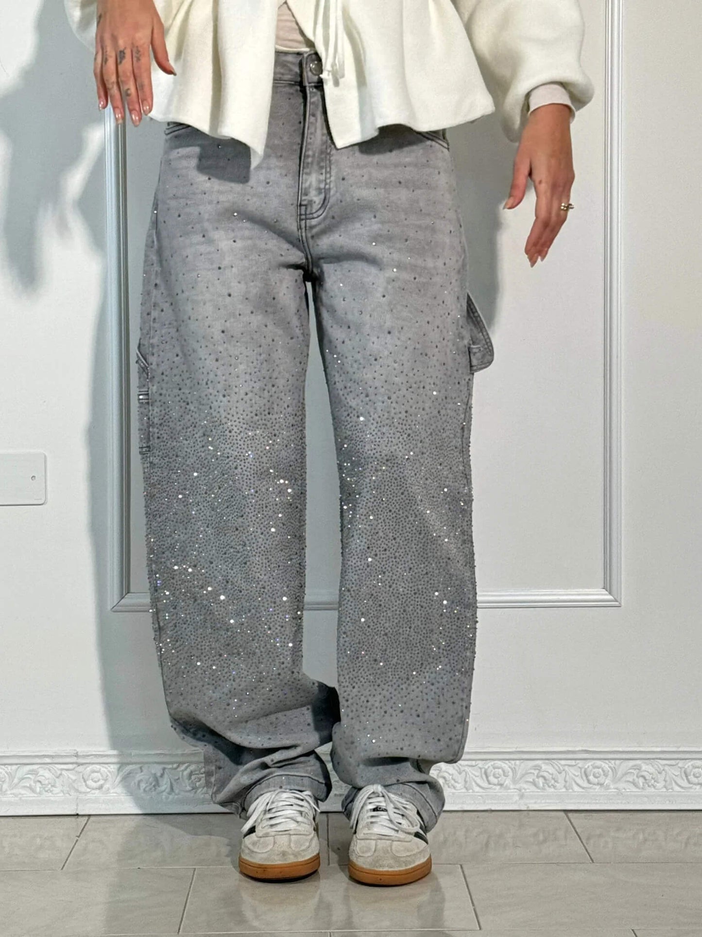 Solène | High-Waisted Wide-Leg Pants with Elegant Buttons