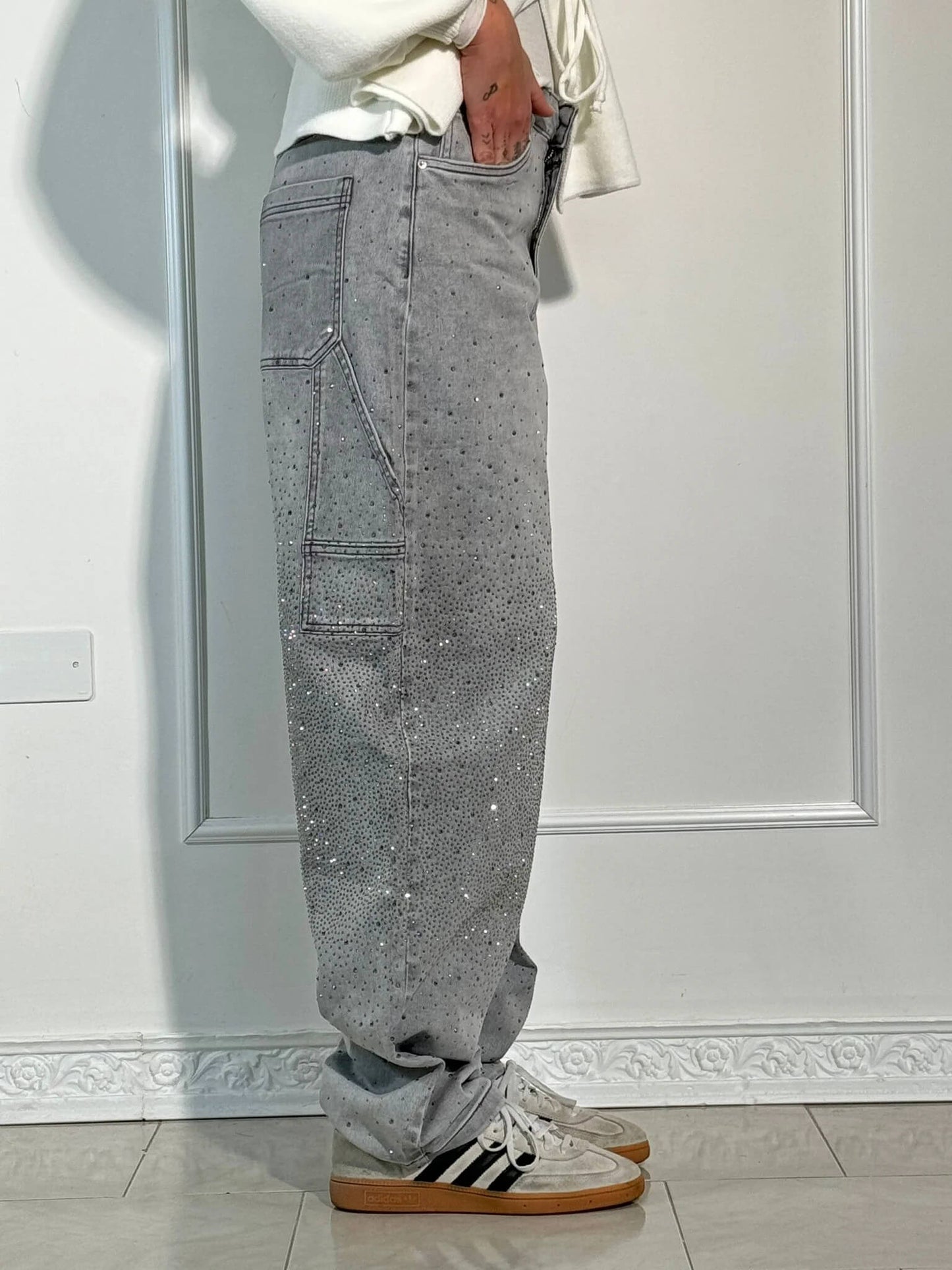 Solène | High-Waisted Wide-Leg Pants with Elegant Buttons