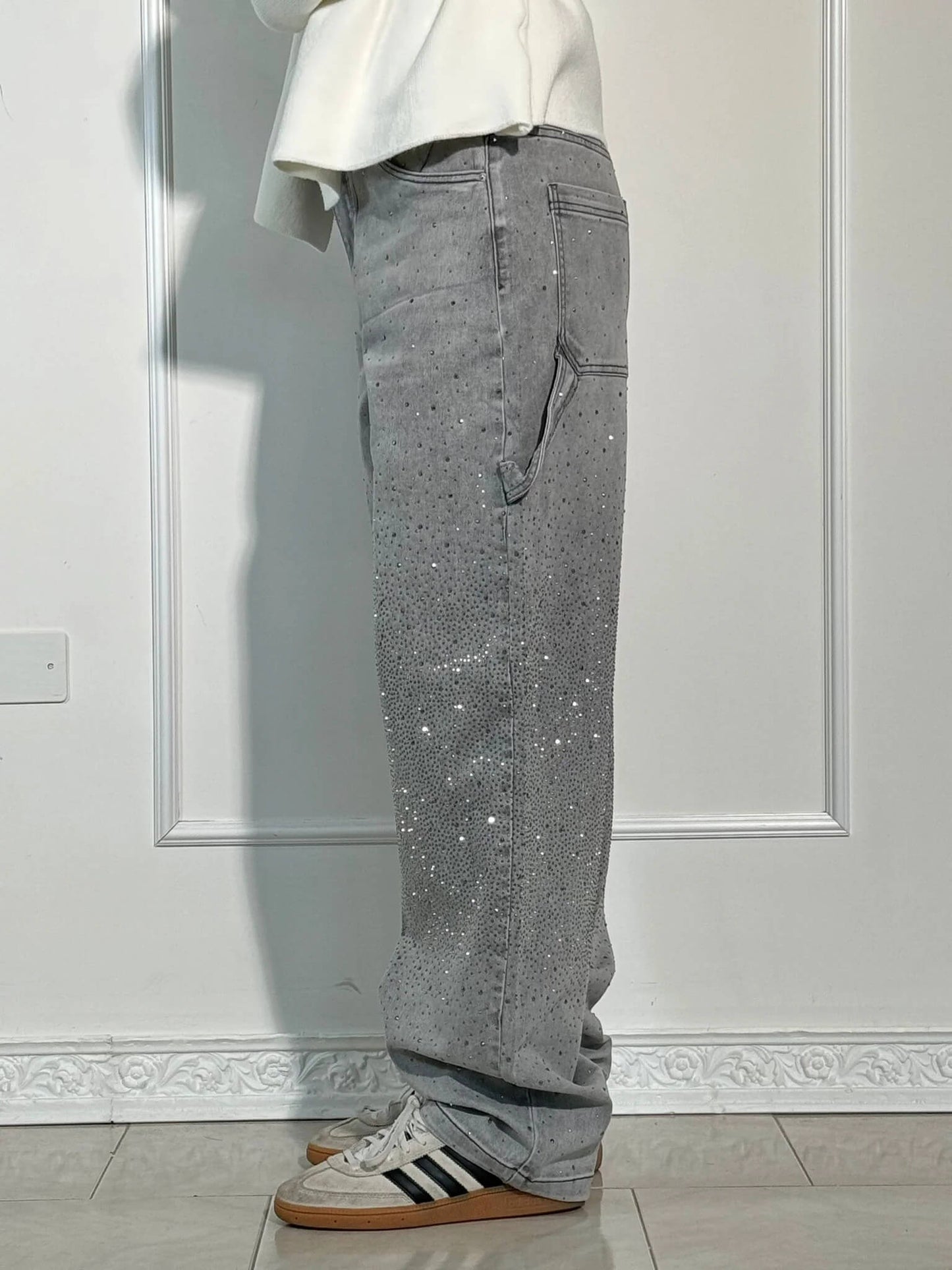 Solène | High-Waisted Wide-Leg Pants with Elegant Buttons