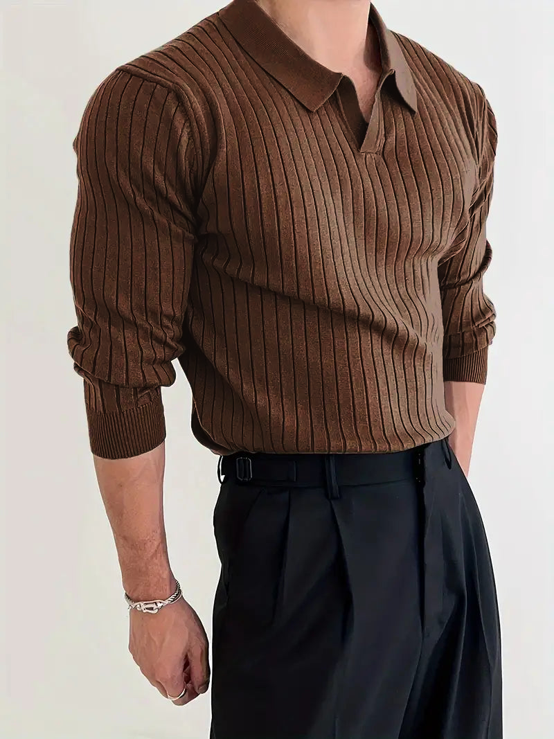 SOGNO: Muscle-Fit Knit Sweater