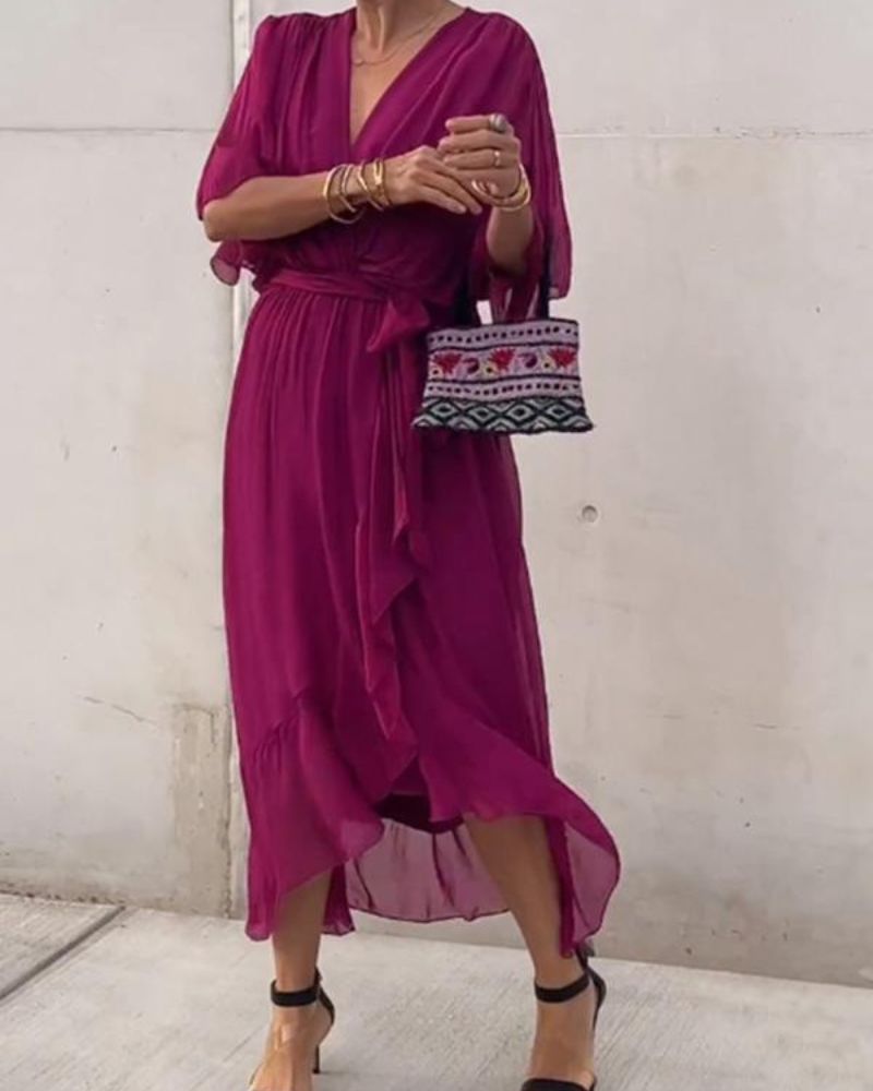 CRISTI – Flowy Wrap Dress