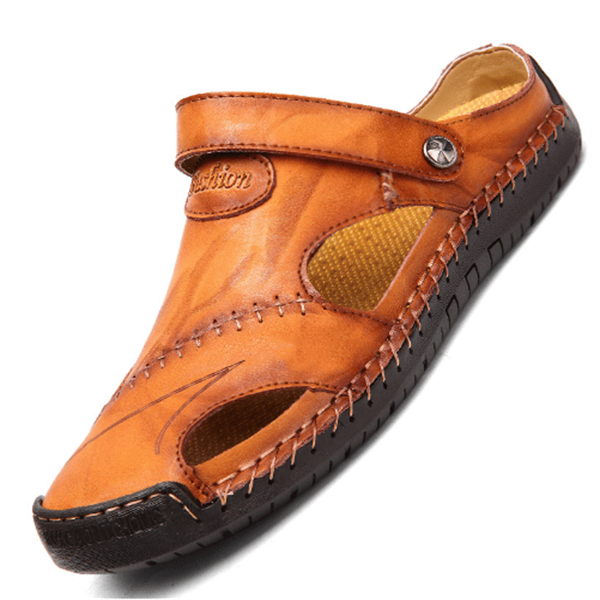 Chris™ Orthopaedic Leather Sandals — Supportive Fit with Everyday Comfort