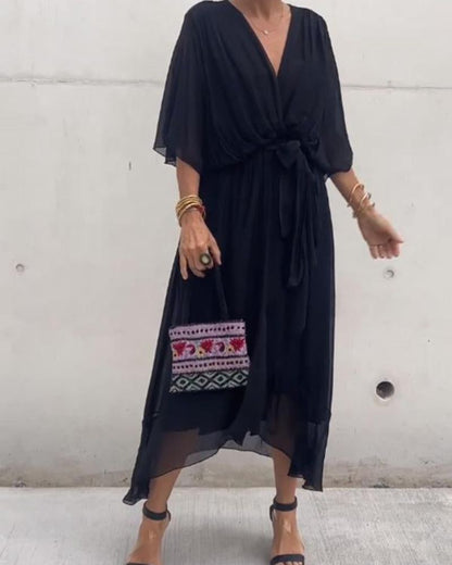 CRISTI – Flowy Wrap Dress