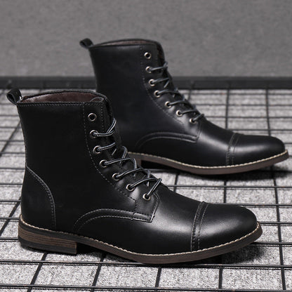 Morgan™ Faux Leather Ankle Boots — Trendy Design with All-Day Support
