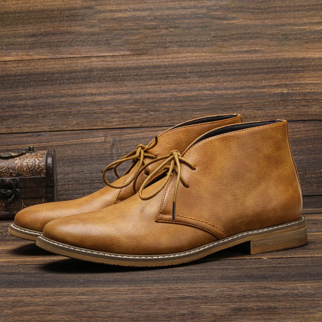 Herold™ Leather Chukka Boots — Rugged Style with Lasting Comfort