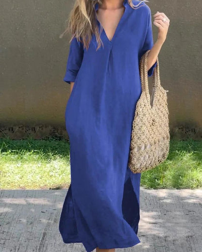 SIMBA – Linen Dress with Pockets