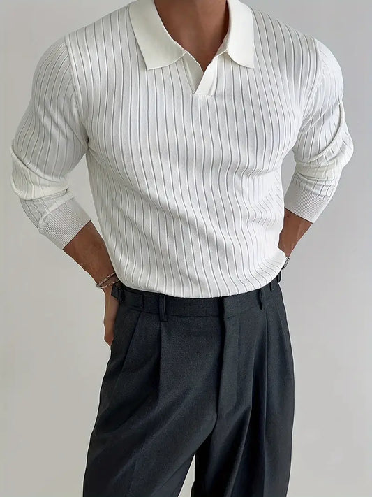 SOGNO: Muscle-Fit Knit Sweater