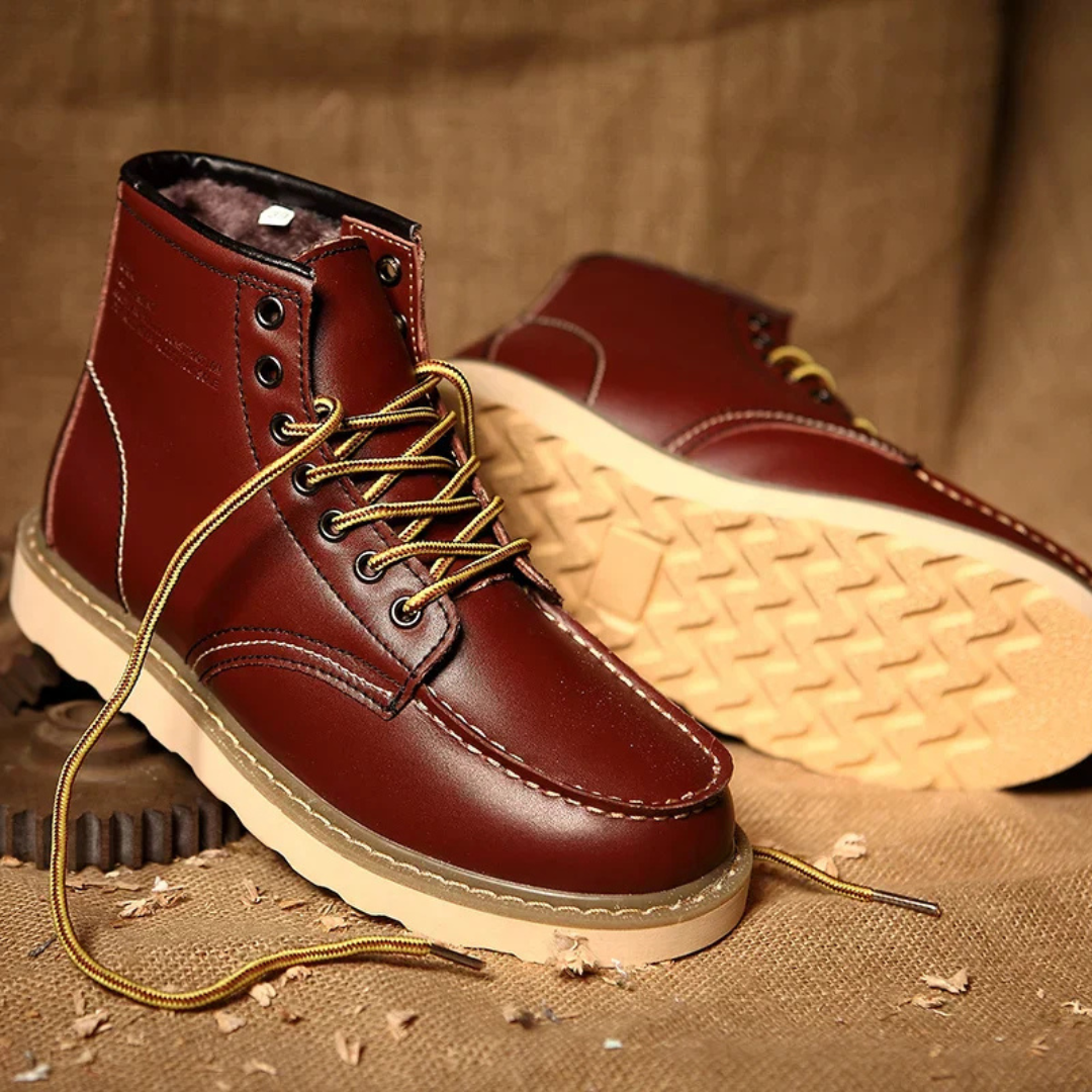 Harrison™ Vintage Leather Boots — Rugged Build, Premium Comfort