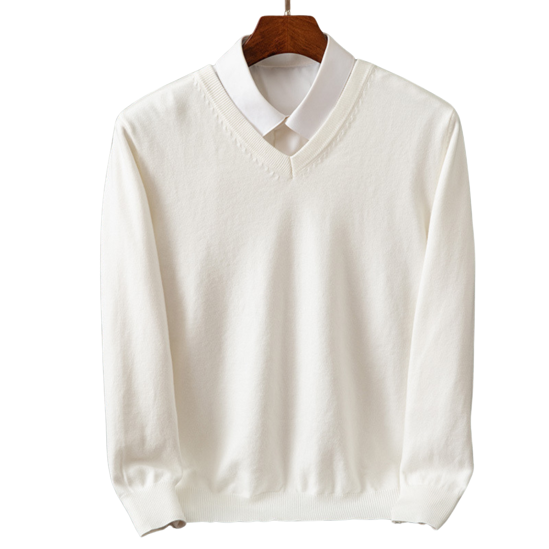 Bexford – Pure V-Neck Sweater for Men