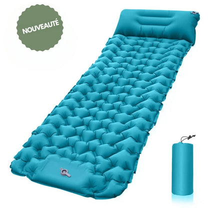 Ultra-durable and waterproof inflatable mattress with built-in pump