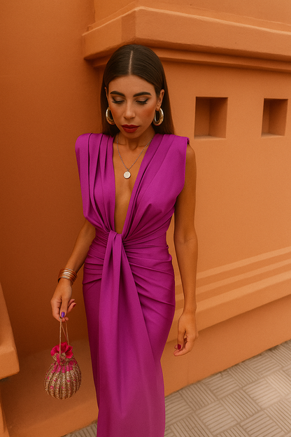 Moriah | Women's Pleated Maxi Dress