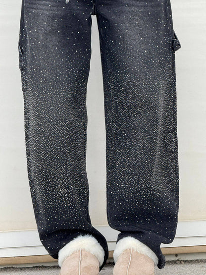 Solène | High-Waisted Wide-Leg Pants with Elegant Buttons