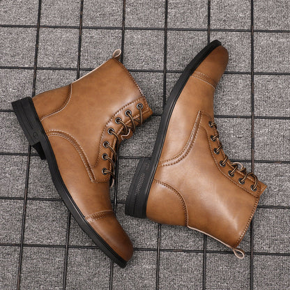 Morgan™ Faux Leather Ankle Boots — Trendy Design with All-Day Support