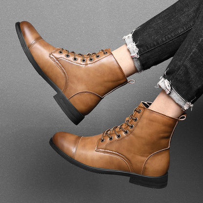 Morgan™ Faux Leather Ankle Boots — Trendy Design with All-Day Support