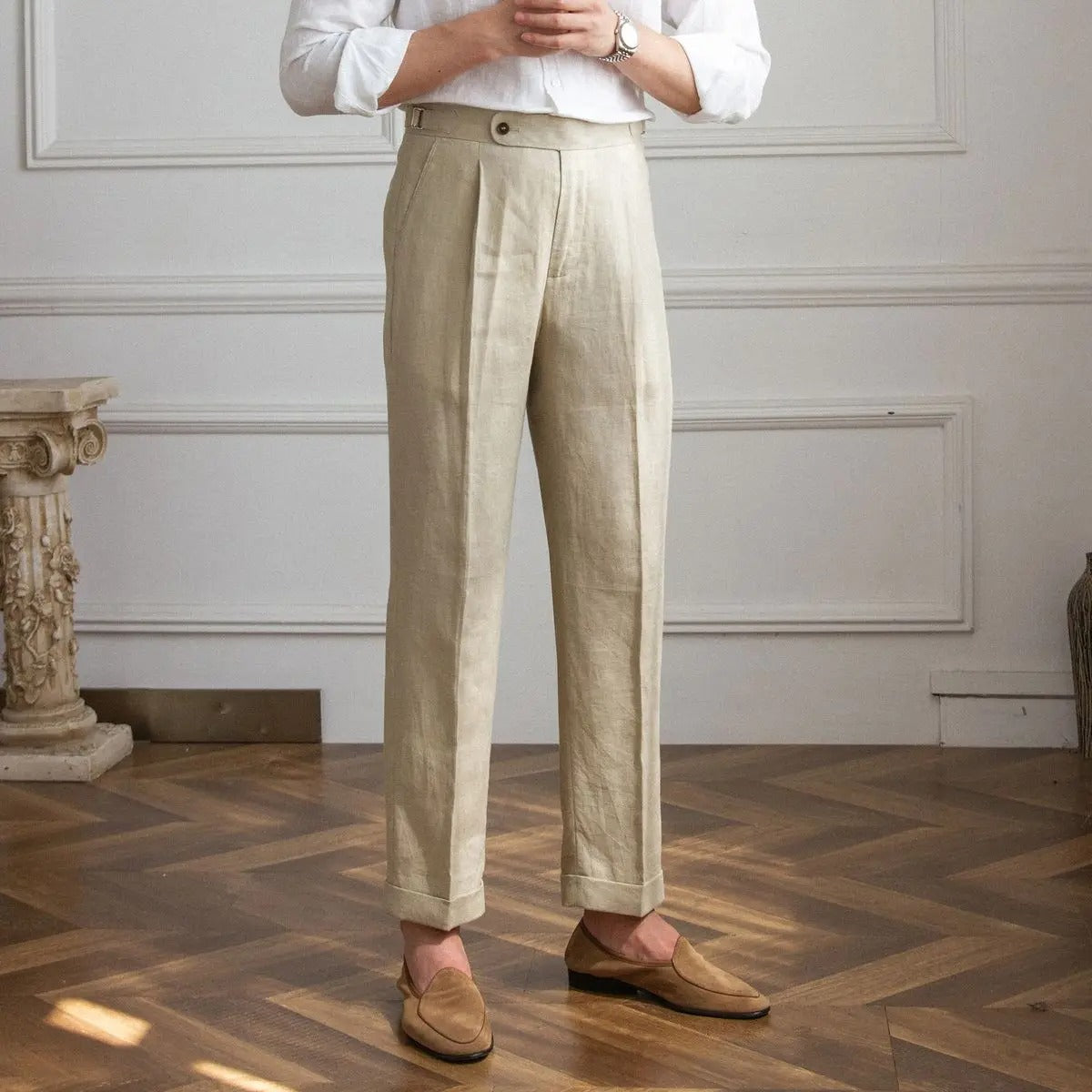 Venice Suit Trousers in Kaki