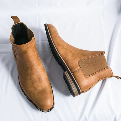 Kayden™ Leather Chelsea Boots — Sleek Design & All-Day Comfort