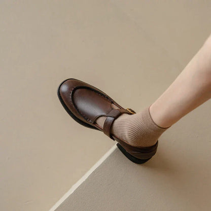 Nancy | Retro-Inspired Leather Shoes