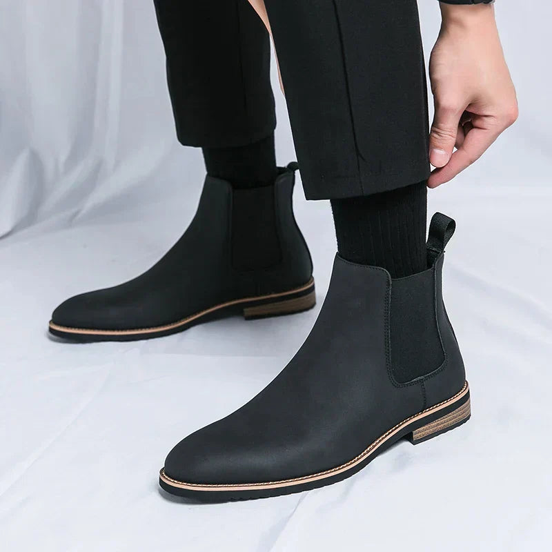 Kayden™ Leather Chelsea Boots — Sleek Design & All-Day Comfort