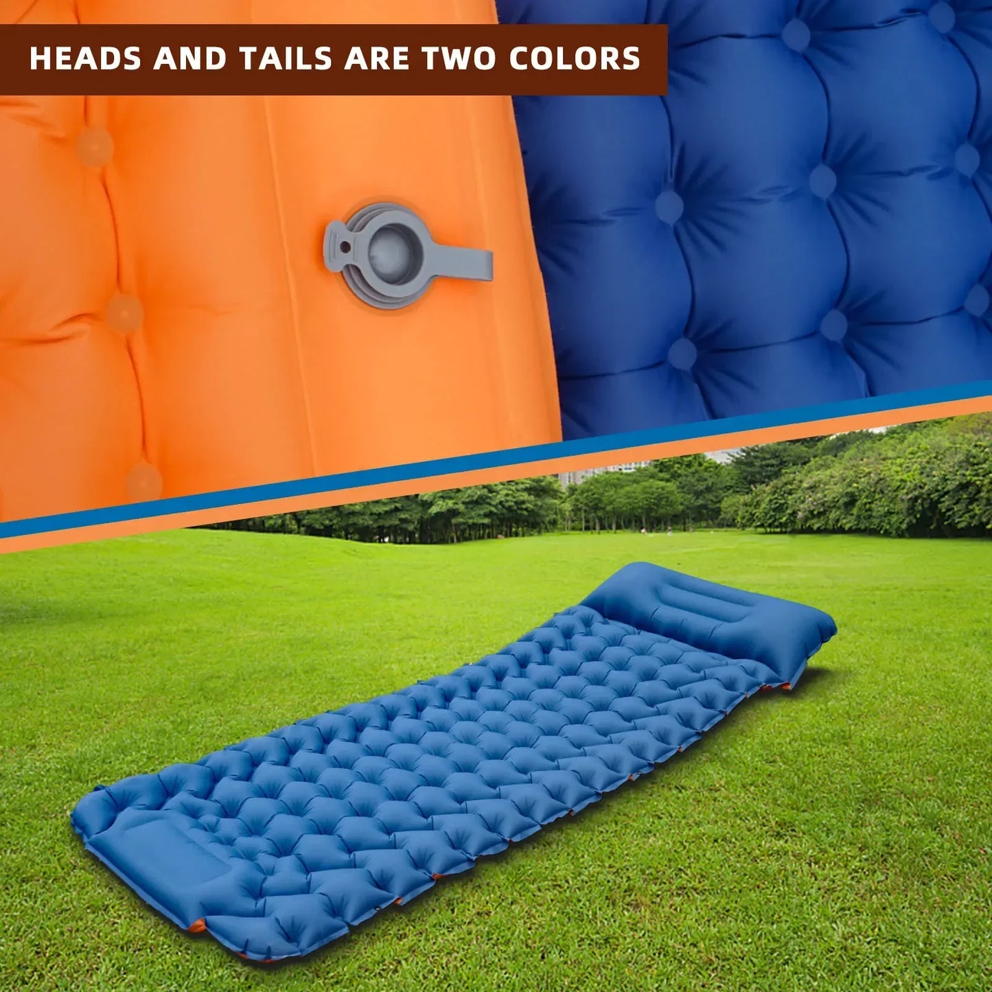 Ultra-durable and waterproof inflatable mattress with built-in pump