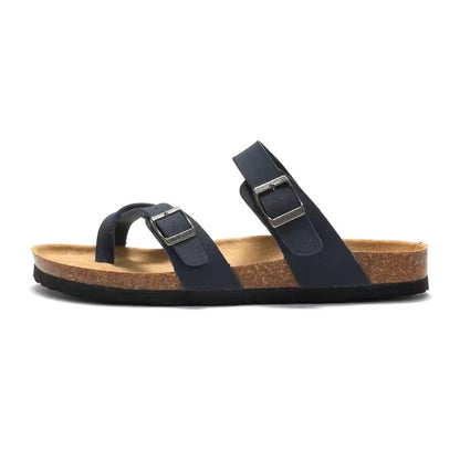 FrancaFit™ Crisscross Recovery Sandals – Triple-Strap Comfort with Cork Support