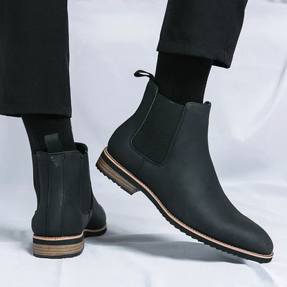 Kayden™ Leather Chelsea Boots — Sleek Design & All-Day Comfort