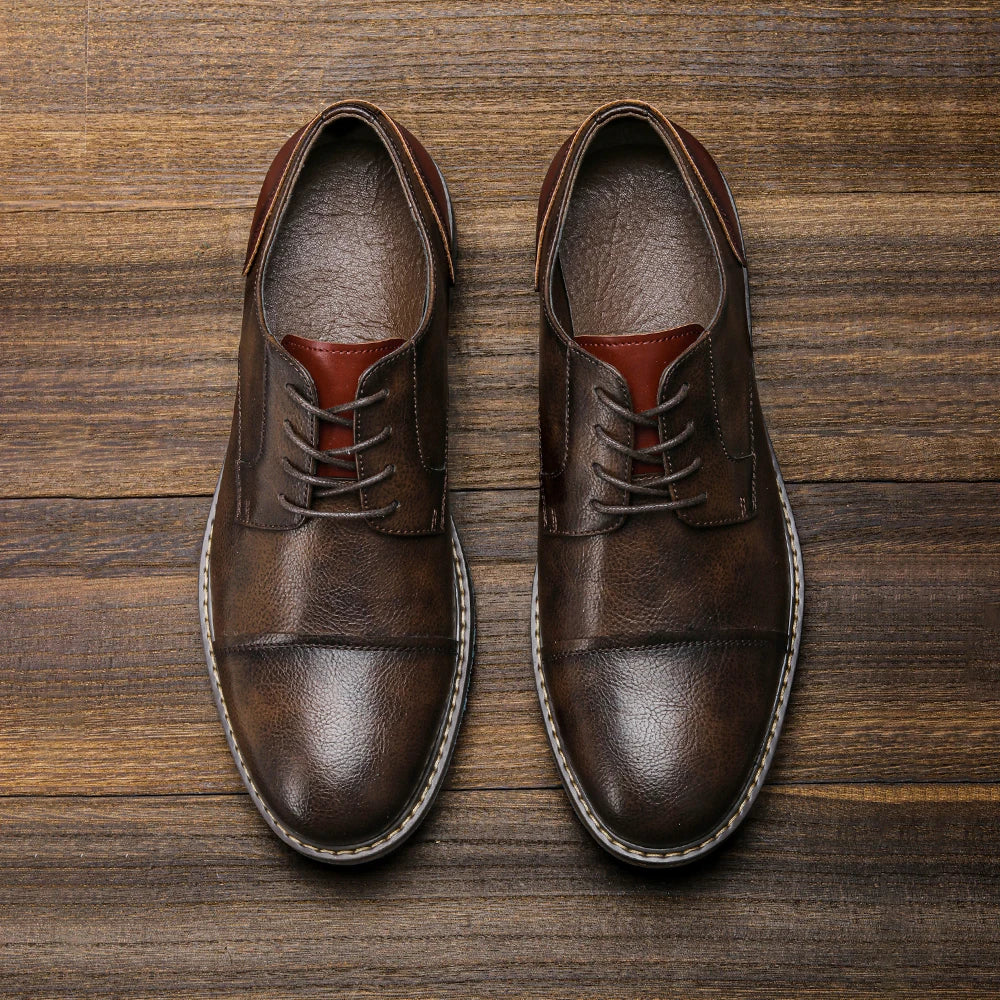 Retro Men's Derby Shoes