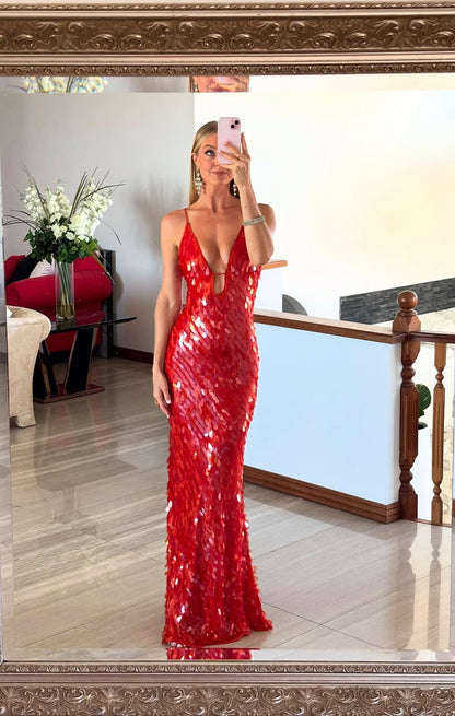 ISLA | Backless Sequin Dress