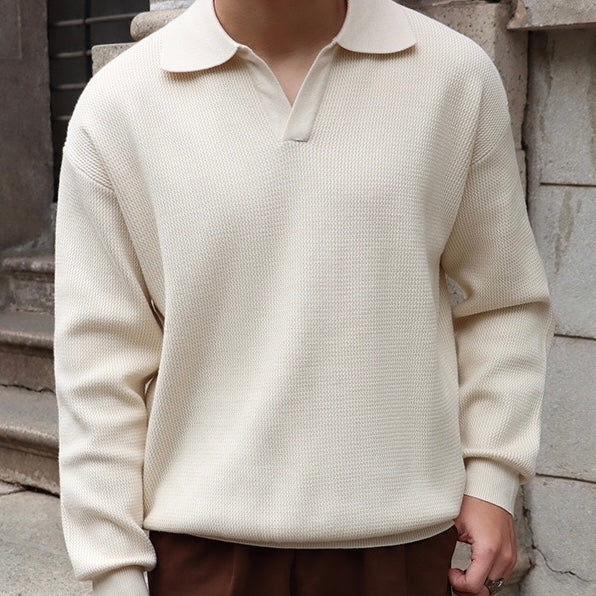 Vannes V-Neck Polo Sweater