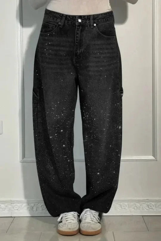 Solène | High-Waisted Wide-Leg Pants with Elegant Buttons