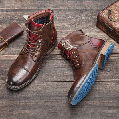 Mason™ Classic Leather Boots — Durable Craftsmanship for Daily Wear