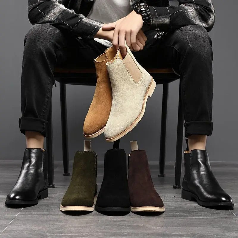 Bradley™ Suede Chelsea Boots — Soft Texture & All-Day Comfort